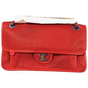 TRENDY CC FLAP LEATHER HANDBAG